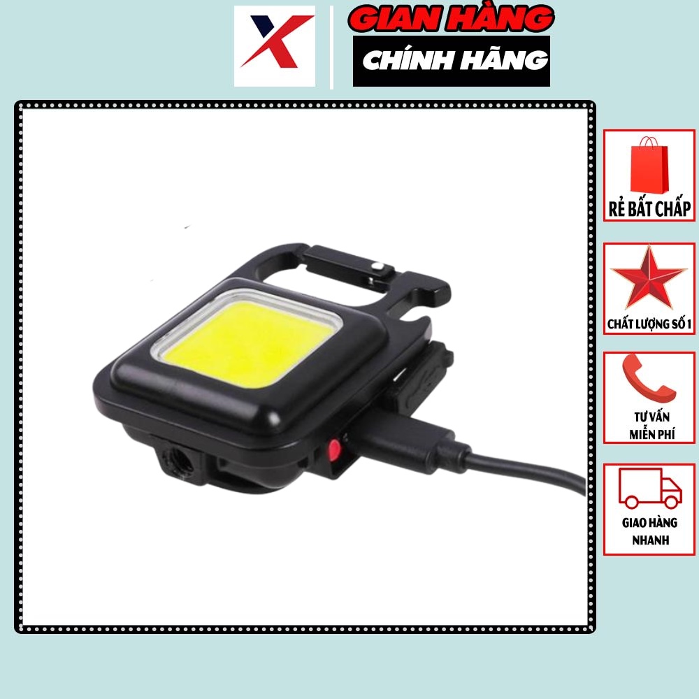 Đèn Pin Mini Siêu Sáng,Đèn Pin Siêu sáng Mini Có Móc chìa khóa COB 800 Lumens - có móc khóa chống nước
