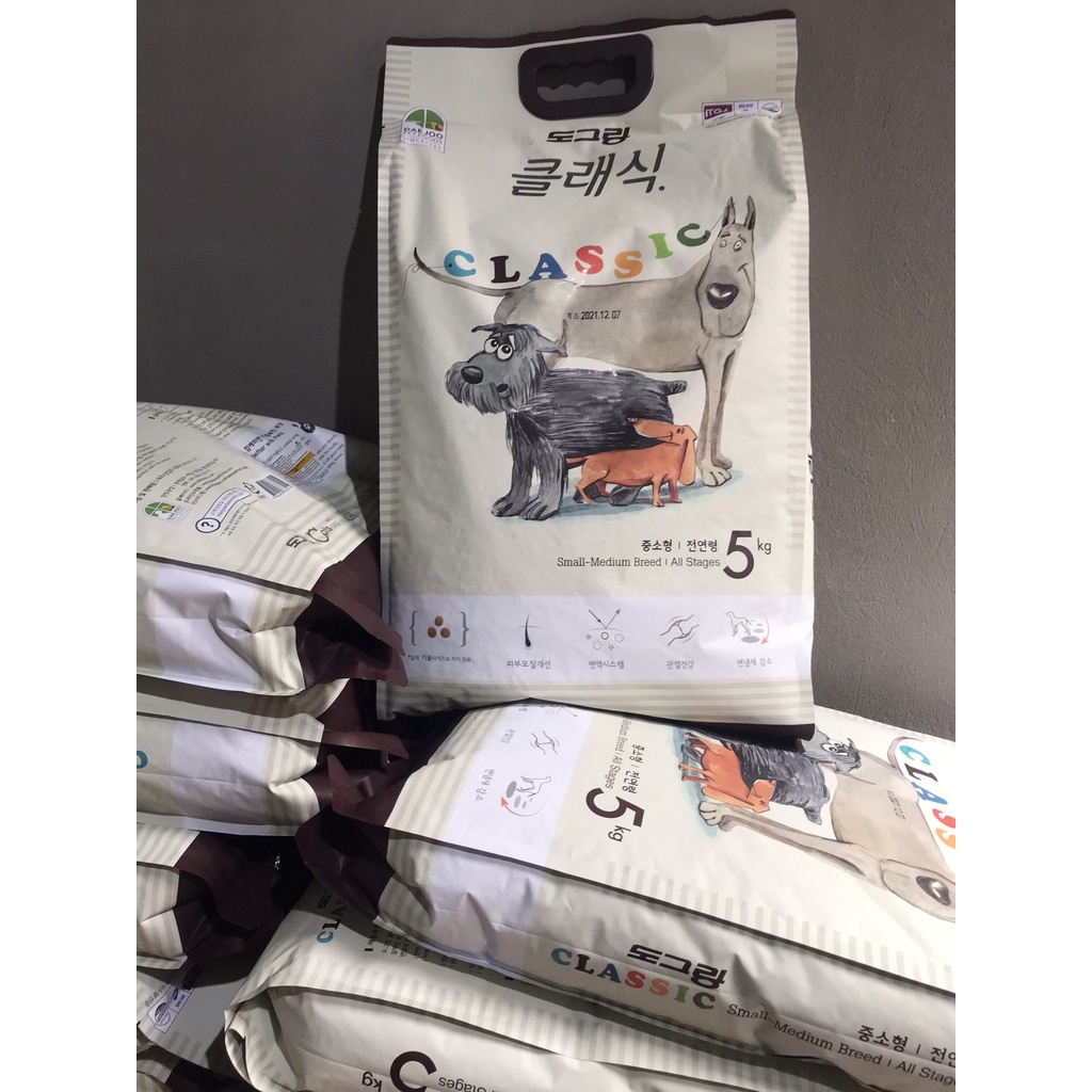 Dog Classic - Thức ăn hạt cho chó trên 3 tháng tuổi 5kg