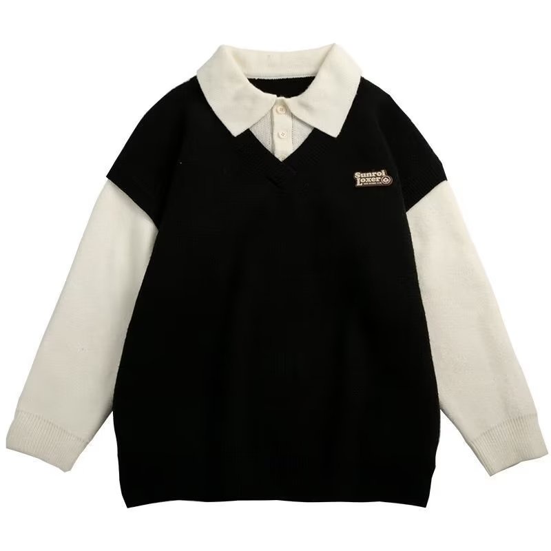 Áo Sweater Dáng Rộng Thời Trang Hàn Quốc Đơn Giản Dành Cho Nam