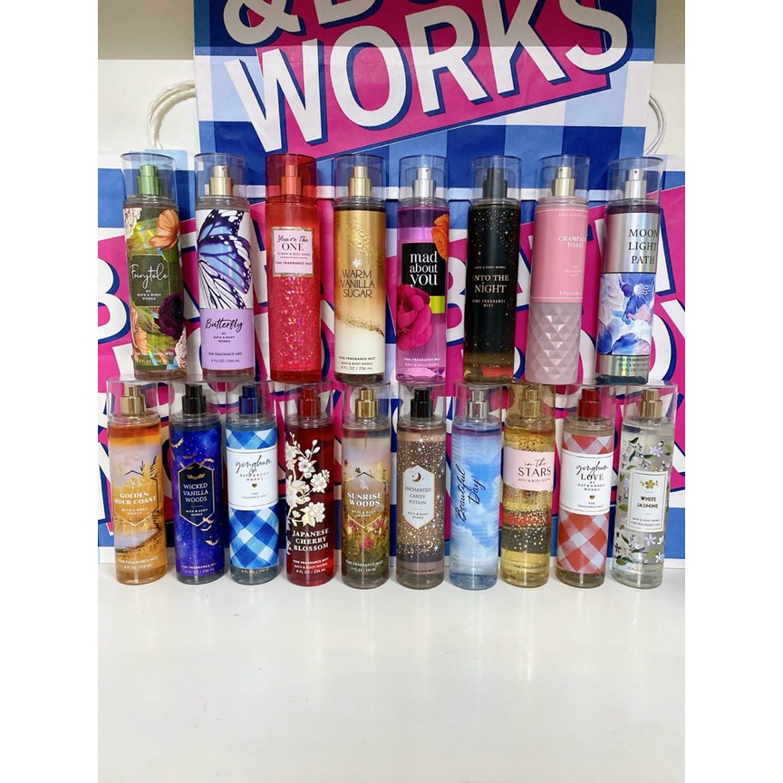 Set Xịt thơm toàn thân body mist Bath And Body Works 10ml