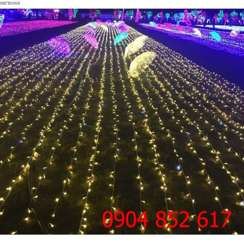 Đèn 50m dây Điện màu TRẮNG VÀNG – CHỐNG NƯỚC