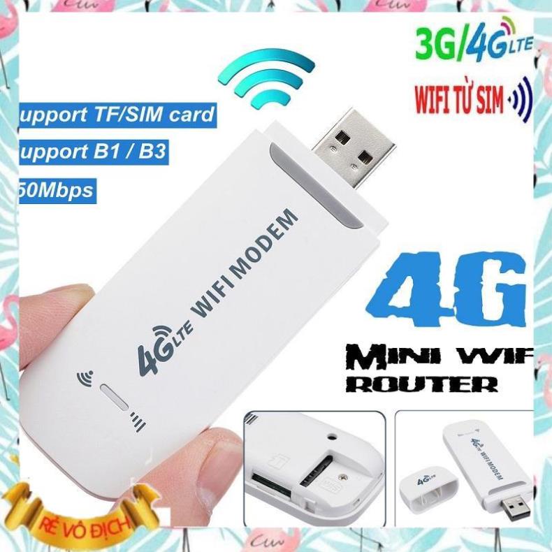 USB DCOM 3G 4G DONGLE phát Wifi từ sim 3G/4G dùng được đa mạng. BH 1 năm