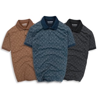 Áo Polo nam có cổ form regular tay ngắn họa tiết lá rùa PLIN0048 - BELAIRMAN