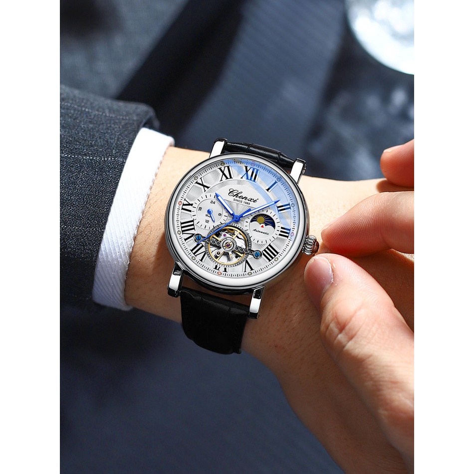 Đồng Hồ Cơ Tự Động tourbillon Chống Thấm Nước Thời Trang Cho Nam 2023