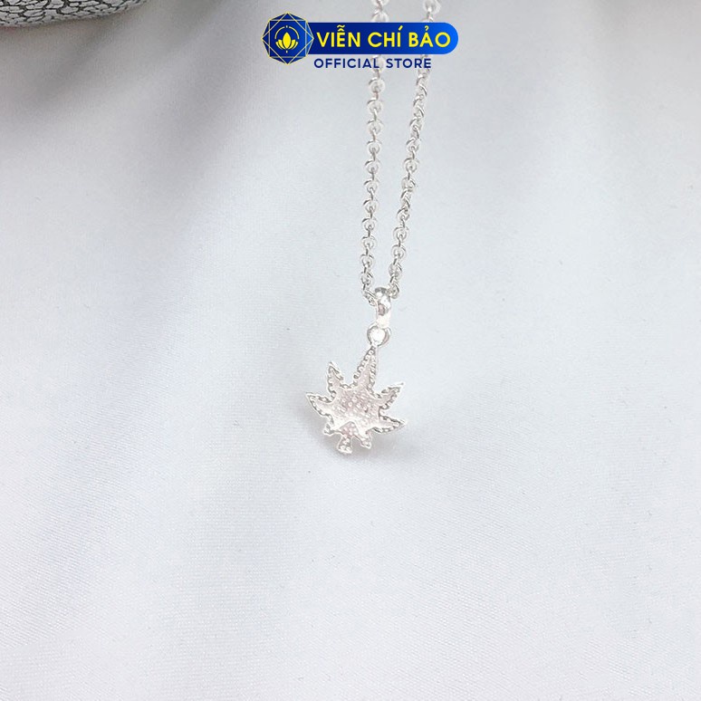 Dây chuyền bạc Lá Phong chất liệu bạc s925 thời trang phụ kiện trang sức nữ Viễn Chí Bảo D400780