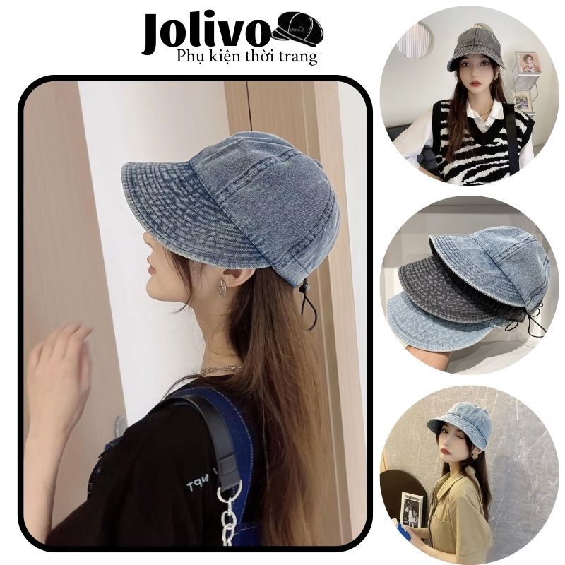 Mũ jeans mũ bò nón chống nắng mẫu mới chống tia UV gập gọn tiện lợi thời trang jolivo