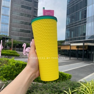 [Chính hãng] Ly Starbucks Studded Hawaii Yellow 710ml