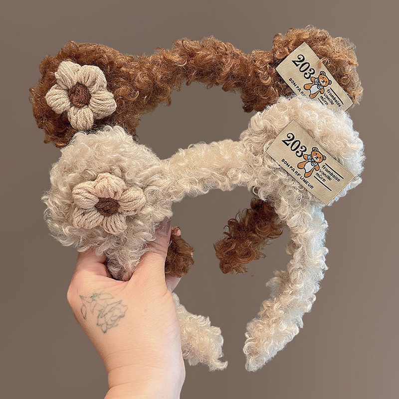 Băng Đô Cài Tóc Hình Tai Gấu Đáng Yêu Cho Nữ