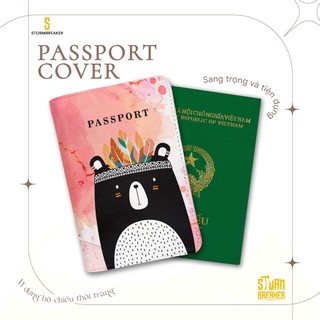 Bao Da Hộ Chiếu - Ví Đựng Passport Du Lịch ( in tên cá nhân ) Boho - LT032 STORMBREAKER