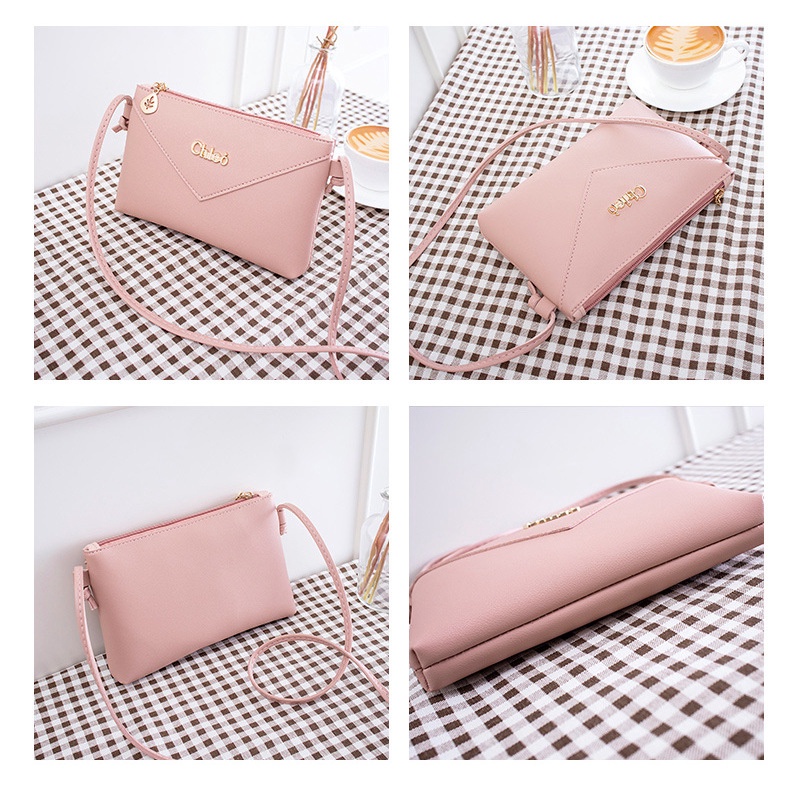 Gs Túi Đeo Chéo Mini Bằng Da PU Cao Cấp Thời Trang Hàn Quốc Comel Handbeg Wanita JP5