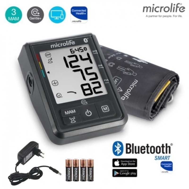 Máy đo huyết áp điện tử bắp tay MICROLIFE B3 BT BLUETOOTH trang bị công nghệ NAM thông minh