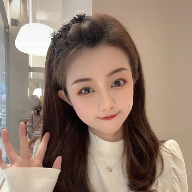 Kẹp Tóc Hình Hoa Đính Ngọc Trai Thời Trang Cho Nữ