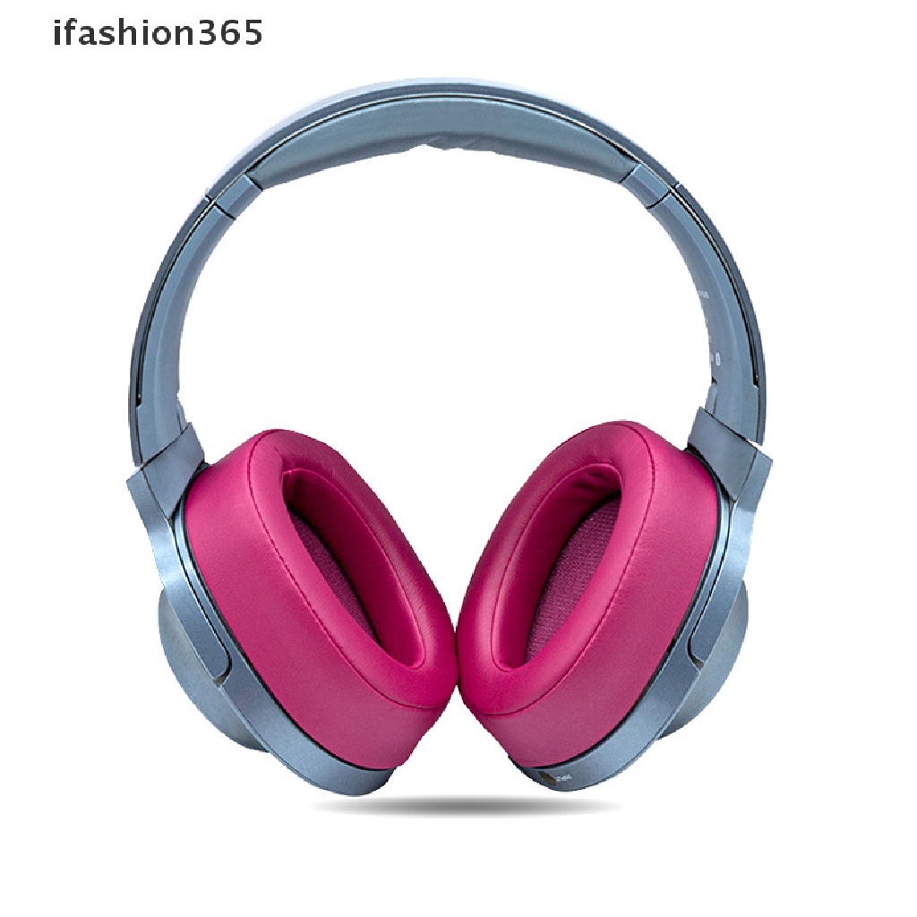 Cặp Mút Đệm Tai Nghe Bluetooth Không Dây Mềm Mại Bằng Cao Su Non Phối Da Thay Thế Cho Sony WH-H900N ifashion365