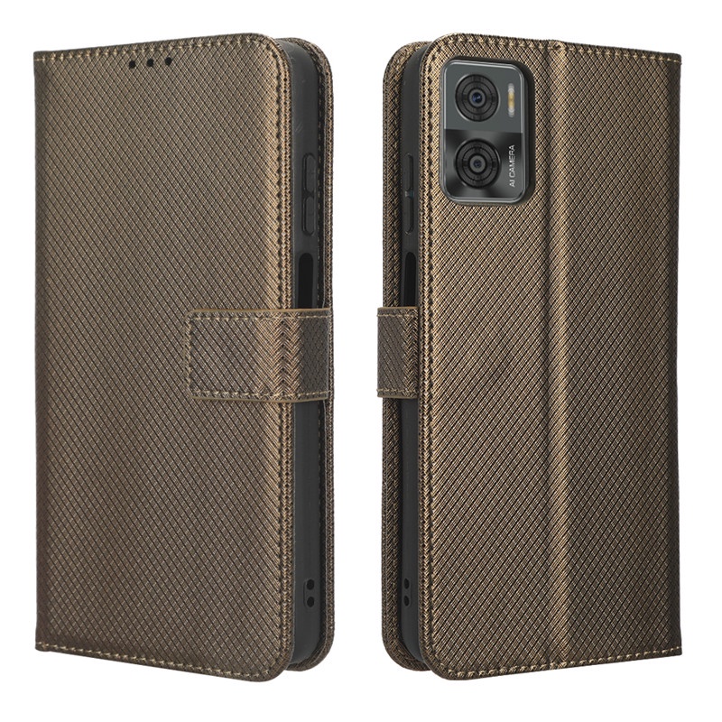Bao Da pu Điện Thoại Nắp Lật Đính Đá Sang Trọng Cho motorola e22 4g e22i e32 e32s e20 e40 e7 Ốp
