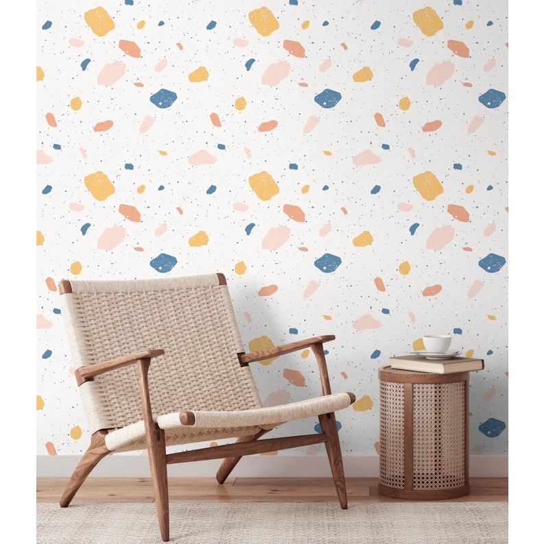 Decal Terazzo dán phòng ngủ - Khổ dài 5m x 60 - Trang trí dán bếp, nhà cửa chống bụi bặm - HN Deccor