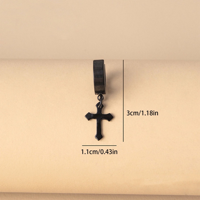 Bông Tai Dạng Móc Bằng Thép Không Gỉ Chống Dị Ứng Thiết Kế Đơn Giản Thời Trang Cho Nam Và Nữ