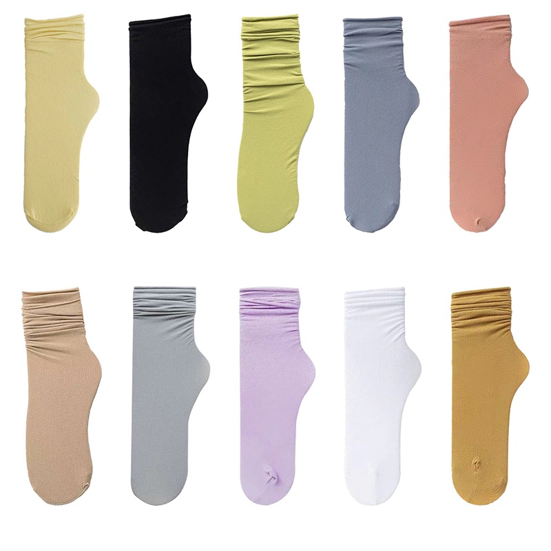 Diamd Vớ Nhung Cao Cấp Siêu Mỏng Nhẹ Thoáng Khí Màu Trơn Thời Trang Hàn Quốc