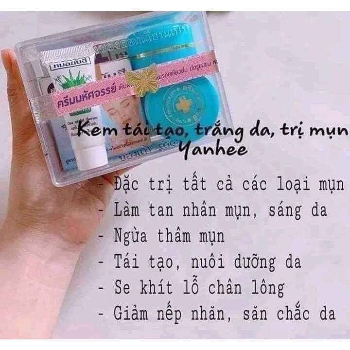Bộ kem sạch mụn thái lan [ màu xanh ]