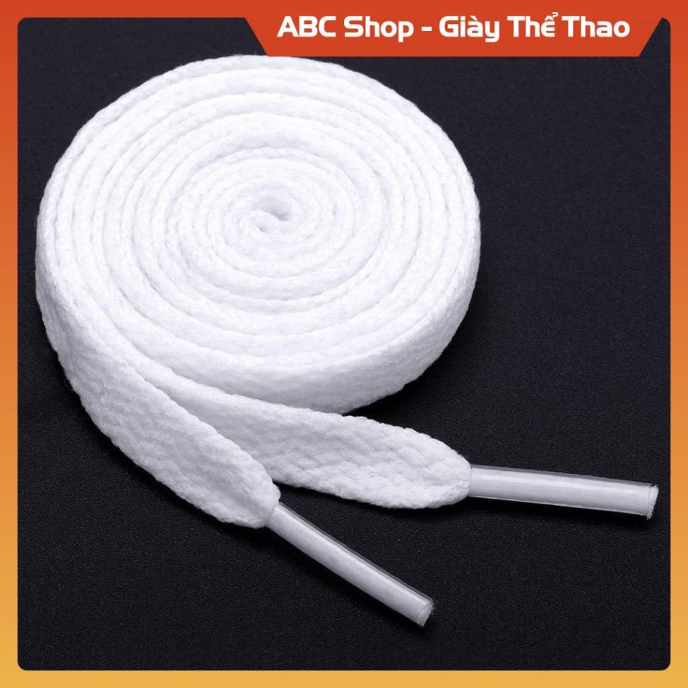 Dây giày thể thao thay thế 2 màu bền đẹp , dạng dây dẹp và tròn đen trắng ABC Shop