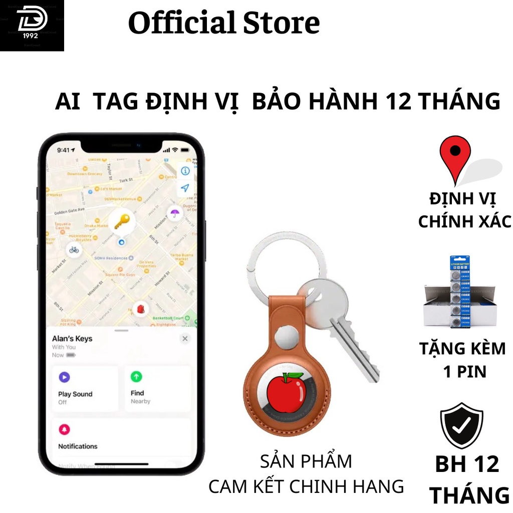 Định Vị Không Dây Ai tag Cho Thú Cưng-Định Vị Xe Máy-O Tô-Thú Cưng-Trẻ Em-Bảo Vệ Tài Sản Cá Nhân Bạn-BH 12 Tháng