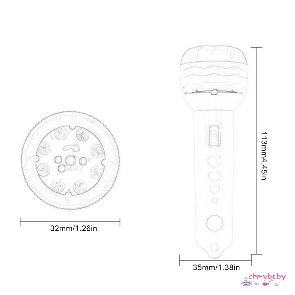 Máy Chiếu Đèn Pin Giáo Dục Mầm Non Đồ Chơi Sinh Nhật Hoặc Quà Tặng Giáng 24 Mẫu Trẻ Em [O/19]