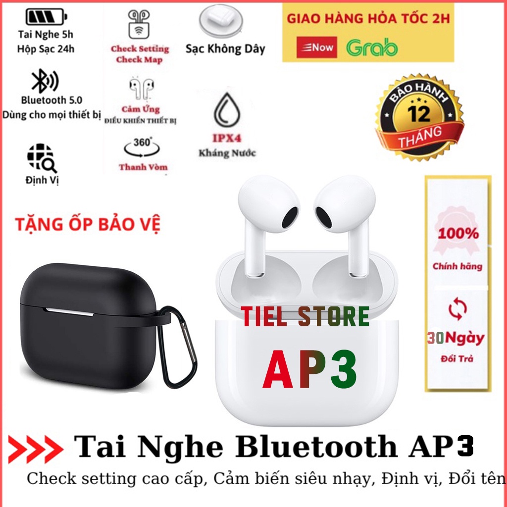 Tai Nghe Buletooth AAP2 Cho IOS Và Android - Đàm thoại- Định vị- Cảm ứng- Đổi tên