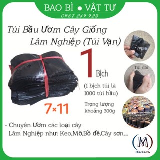1 bịch , túi nilon đen ươm cây giống
