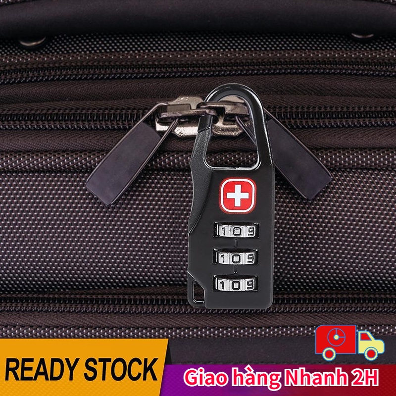 Ổ Khoá Mini 3 Khoá Mã Số Thích hợp cho ba lô hành lý
