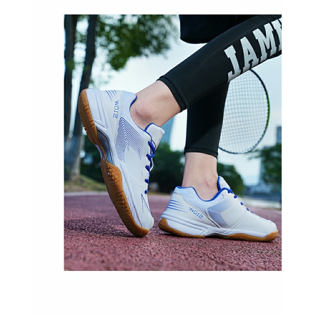 Giày cầu lông nam nữ Bendu B510W mẫu mới siêu nhẹ có 2 màu lựa chọn