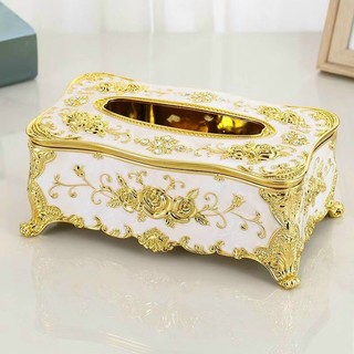 Hộp đựng giấy ăn cao cấp mạ vàng