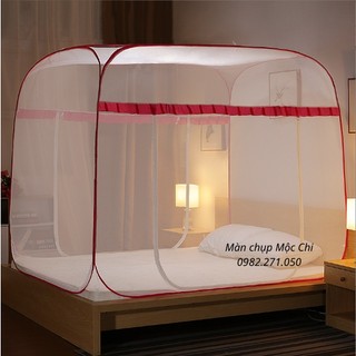 Màn chụp tự bung người lớn gấp gọn Mộc Chi - Mùng khung xếp gấp gọn thông minh