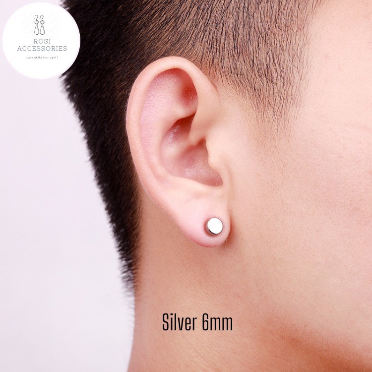 Khuyên Tai Nam Châm tròn IDOL basic GD GIÁ 1 CHIẾC, Bông Tai Hoa Tai Nam Không Cần Bấm Lỗ Cực Chất Maxshopdoc