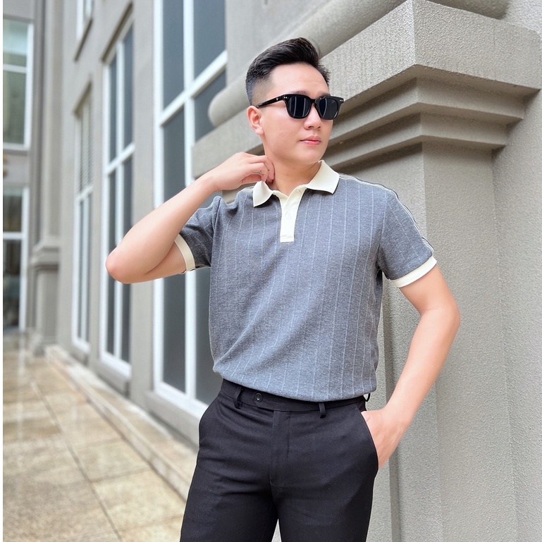 Áo thun Polo nam LUCUS V1 vải cotton dệt kim cao cấp, năng động, thanh lịch, chuẩn form - HUSSIO