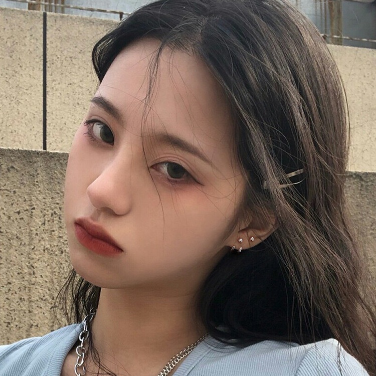 Khuyên Tai Dạng Hạt Treo Phía Sau Phong Cách Ins Hàn Quốc Tinh Tế Đa Năng Cho Học Sinh Nam Và Nữ