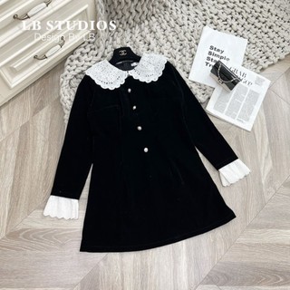 Váy xuông cổ ren LB