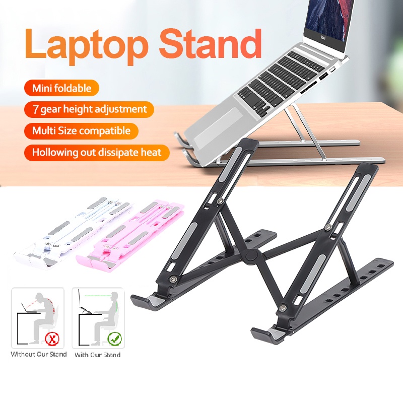 Giá đỡ Laptop, Giá đỡ tản nhiệt máy tính để bàn, Giá đỡ để laptop stand notebook Macbook máy tính xách tay.