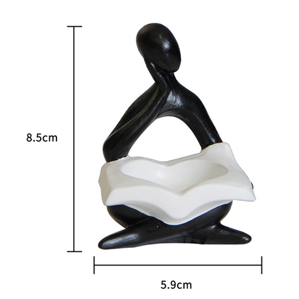 Giá Đỡ Nến Hình Tượng Người Suy Nghĩ Bằng Nhựa Resin Phong Cách Bắc Âu Trang Trí Nhà Cửa / Tiệc Tù
