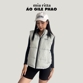 Áo khoác phao gile Mia Ritta A2133 áo phao gió gile có mũ lót bông siêu nhẹ