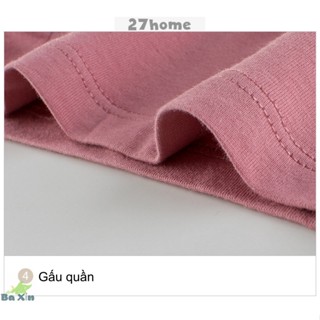 10-35kg bst xuân hè quần đùi thun cotton phối nơ xuất âu mỹ size đại cho - ảnh sản phẩm 5