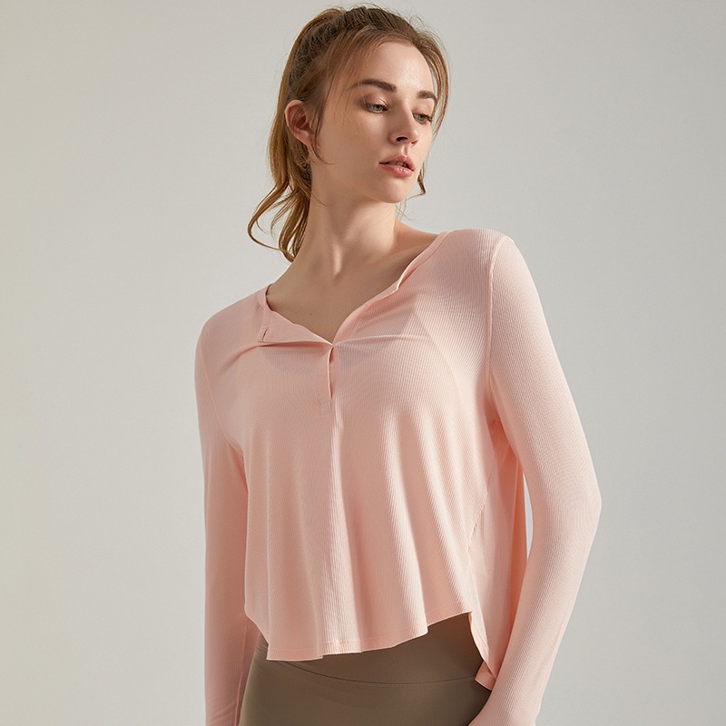 Fit.her Áo Thun Thể Thao Tay Dài Khô Nhanh Thời Trang Mùa Thu Cho Nữ