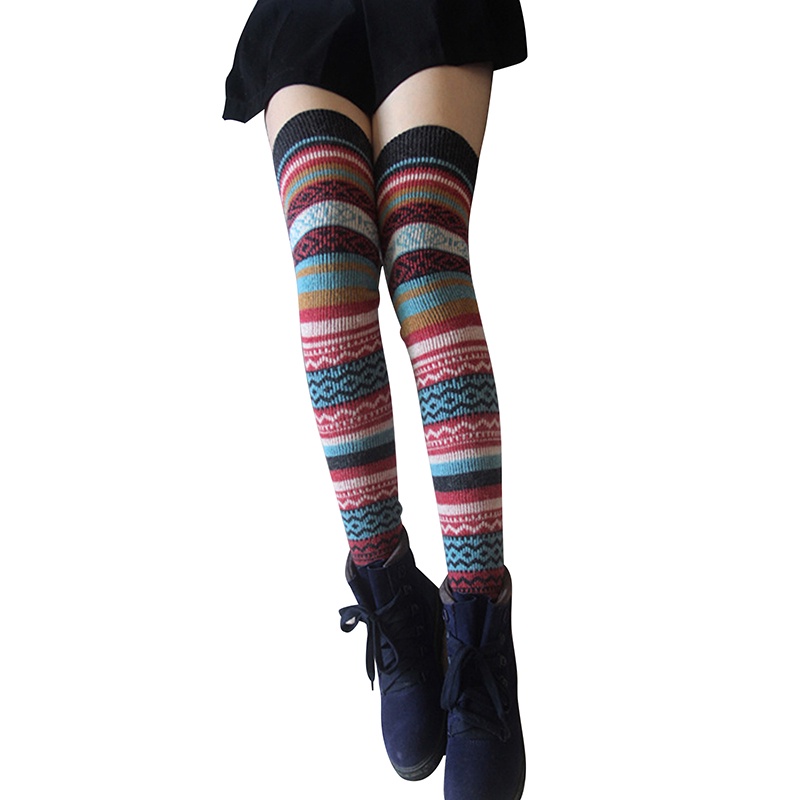 Vớ Đầu Gối Giữ Ấm Nhiều Màu Sắc Hợp Thời Trang