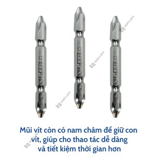Mũi bắn vít (đầu bake) trắng LS+ (45mm, 65mm, 100mm) [Hàng chính hãng]