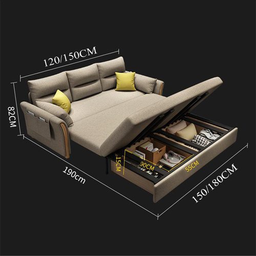 (CÓ QUÀ TẶNG) Sofa Giường, Sofa Giường Thông Minh, Ghế Giường Gấp Gọn Đa Năng 2in1...KT:1m2,1m5x1m9 | BigBuy360 - bigbuy360.vn