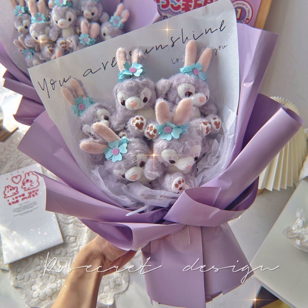 Búp Bê Nhồi Bông Hình Gấu Hoạt Hình Dễ Thương Dùng Làm Quà Tặng Sinh Nhật Cho Bạn Gái