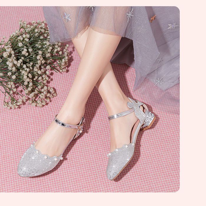 Giày Cao Gót Công Chúa Thời Trang Mùa Hè Mới 2022 Dành Cho Bé Gái