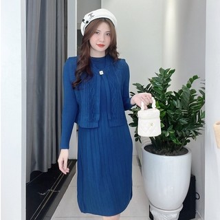 Set len 2 mảnh trẻ trung, tiểu thư, chất len cao cấp mềm, ấm áp đi làm, đi chơi, dự tiệc EvaFashion