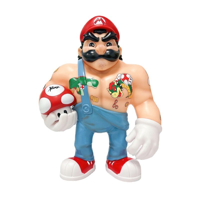 NINTENDO Nhân Vật Super Mario Bros Kích Thước 20-32cm Mô Hình Cơ Bắp Mario Toad Red Nấm Bằng PVC Thời Trang Cho Bé