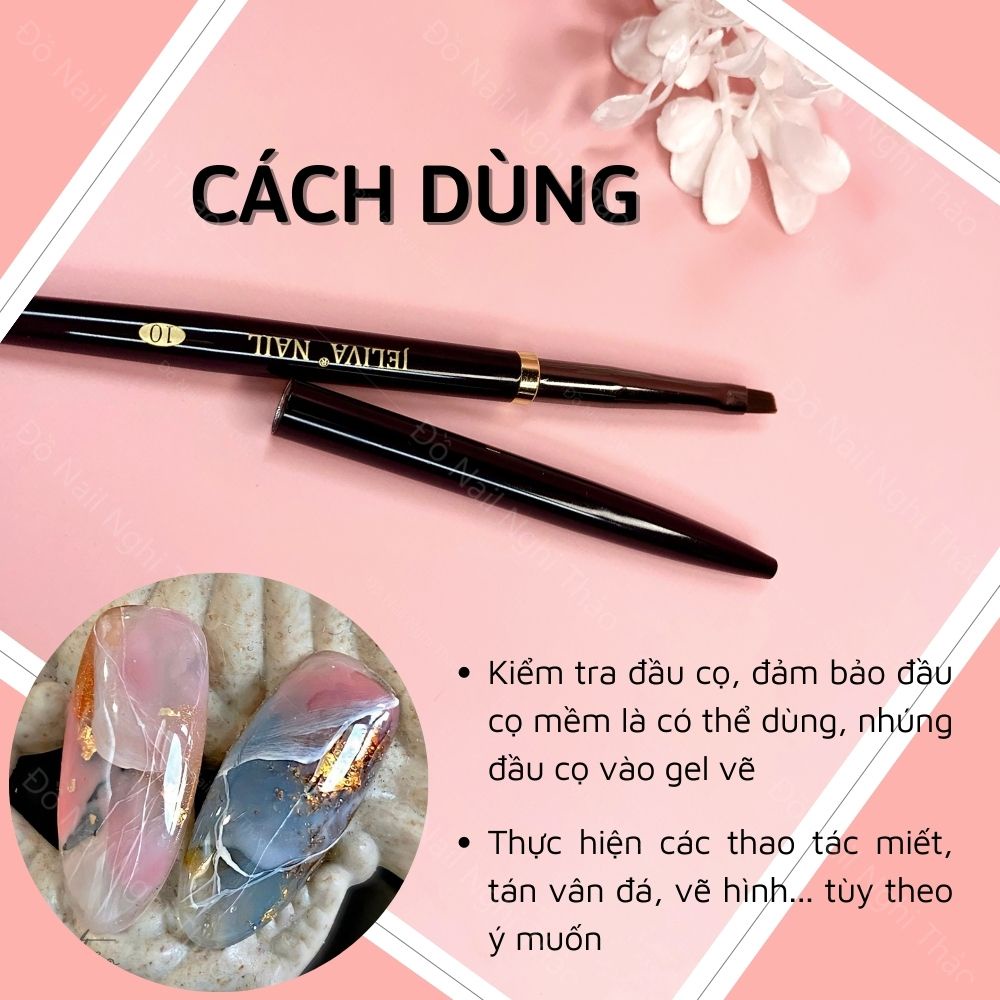 Cọ vát nail Jeliva số 10 NGHI THẢO