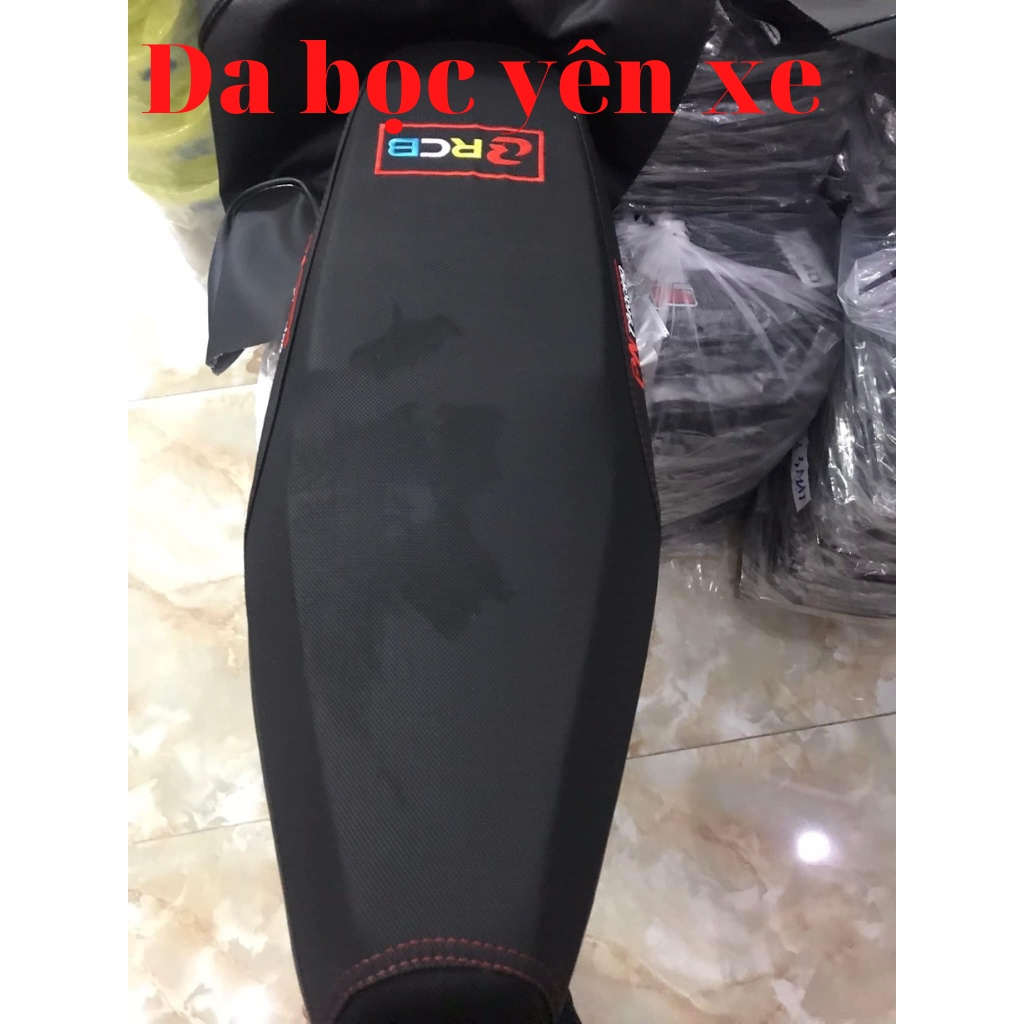 Vỏ yên xe thêu chữ hàng loại 1 lắp cho các dòng xe số như wave, exciter, winner, sirius .....