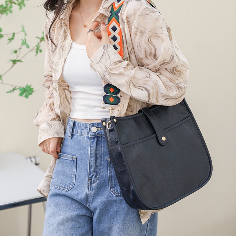 Ielgy Túi Đeo Chéo Dây Bản Rộng Đa Năng Cho Nữ